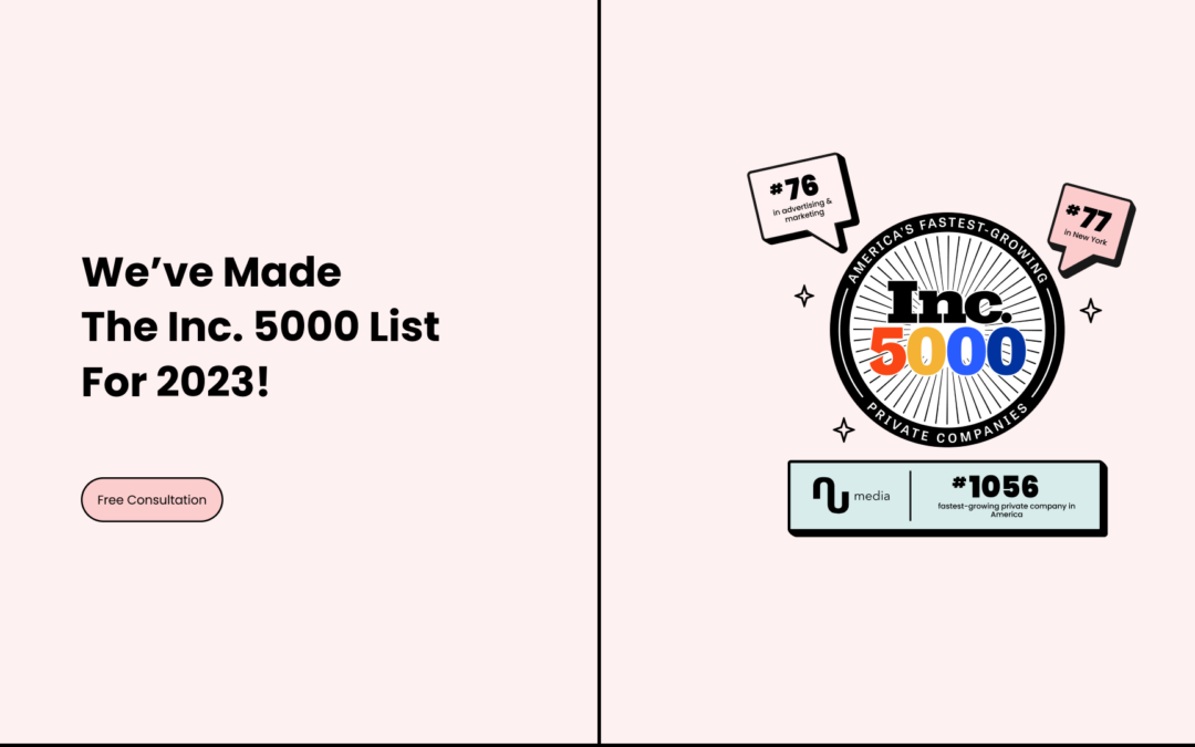 NU Media Makes the Inc. 5000 List – A Celebration of Growth and Success